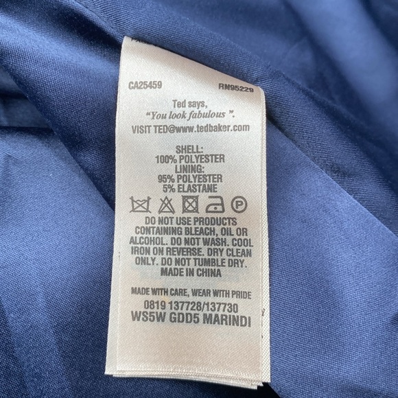 Ted Baker Short Swing Dress Marindi Peony Print Ombré Sz XS Great for Easter - Picture 9 of 12